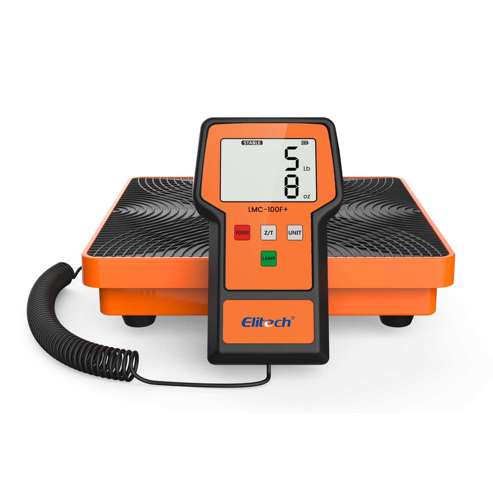 精創(chuàng)LMC-100F+ 冷媒秤110 磅，高精度 HVAC 數(shù)字氟利昂秤帶外殼